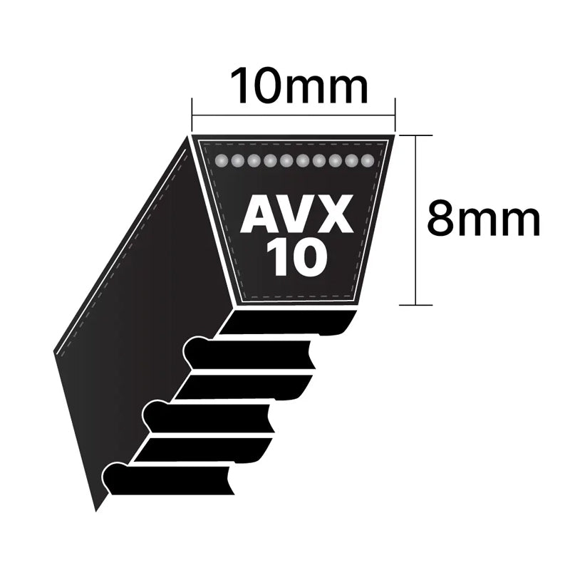 AVX10x630 Pix AVX-Section Cogged V-Belt