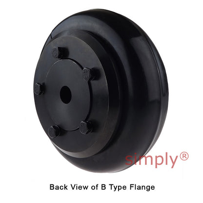 Major Branded F60B/F60B Pilot Bored Tyre Drive Coupling Assembly with Natural Rubber Tyre
