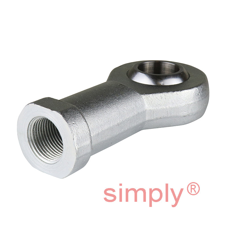Durbal BEF20-20-502 Maintenance Free Left Hand Metric Steel / PTFE Lined Female Rod End M20x1.5 Thread