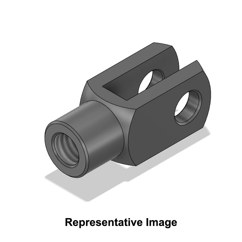 Chiavette G10X20 Right Hand Female Steel Clevis 10mm Bore 20mm Base / Bore Center M10x1.5 Thread - Allow 7-10 Days