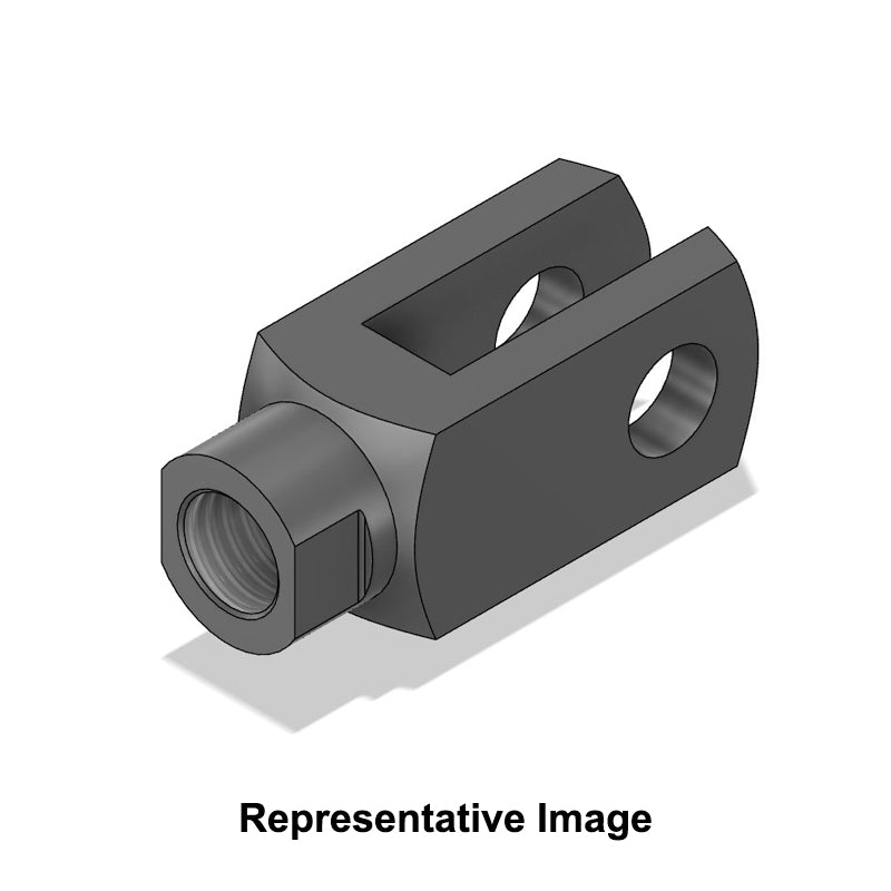 Chiavette GR6X12 Right Hand Female Steel Rotating Clevis 6mm Bore 12mm Base / Bore Center M6x1 Thread - Allow 7-10 Days