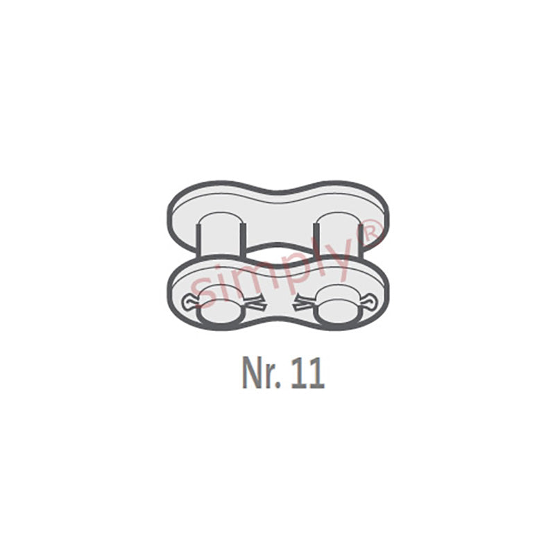 Branded 140-1-NO11 ANSI / AS Simplex Chain Cottered Connecting Link 1-3/4 inch Pitch