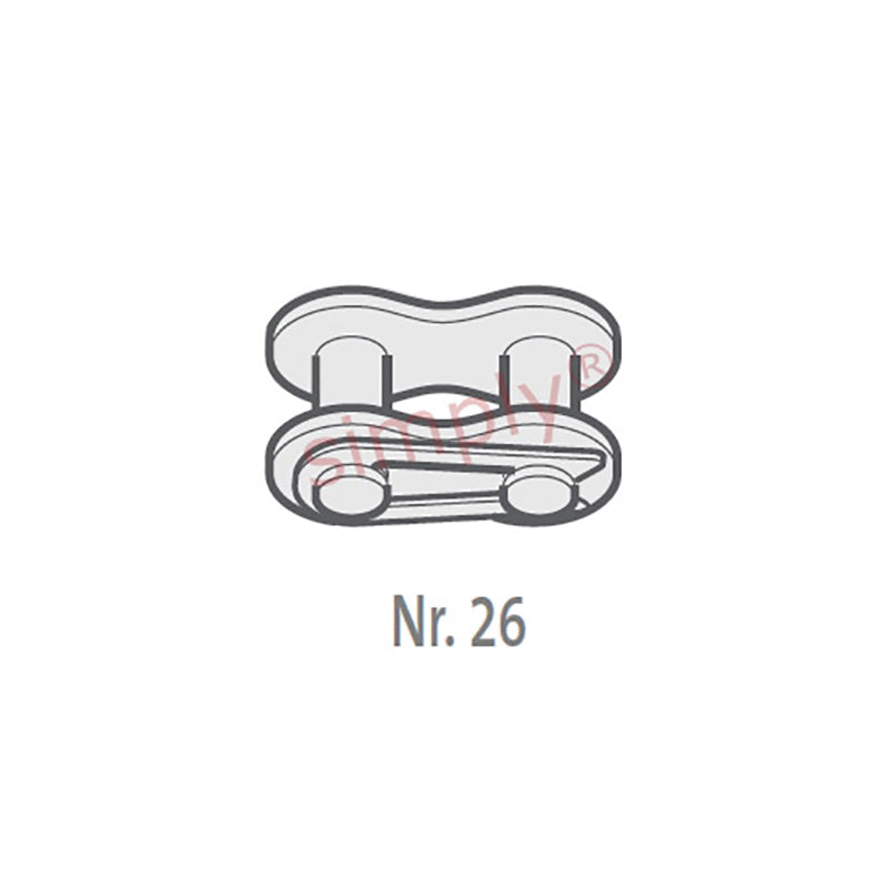 Renold Blue Box 160-1-NO26 ANSI / AS Simplex Chain Connecting Link With Spring Clip 2 inch Pitch