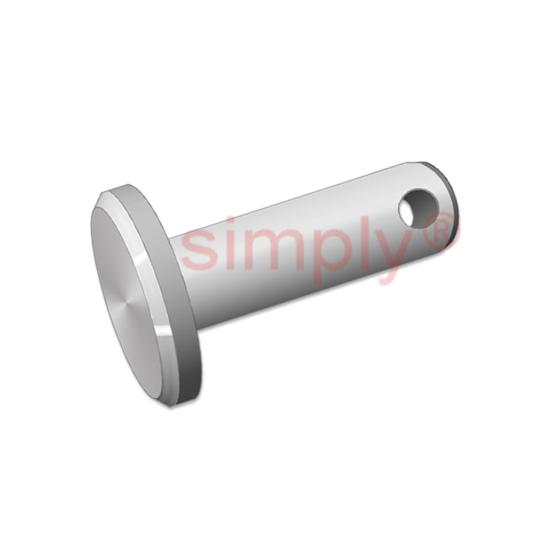 Metric Mild Steel Clevis Pins with Zinc Plated Finish 20x35mm - Allow 2-3 Days