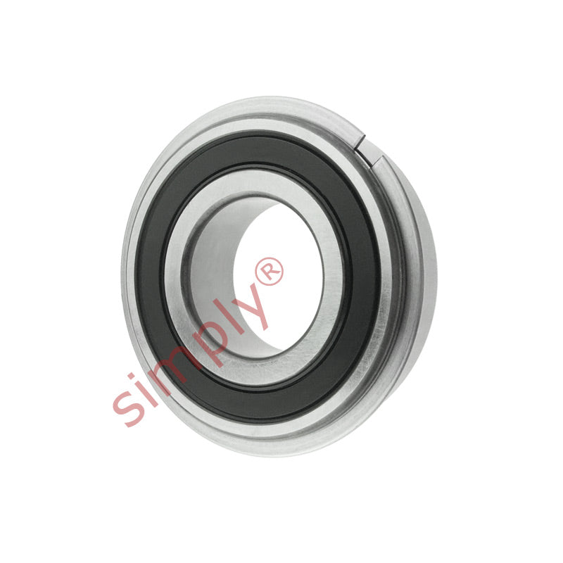 ZEN S60002RSNR Stainless Steel Rubber Sealed Deep Groove Ball Bearing with Snap Ring 10x26x8mm - Allow 2-3 Days