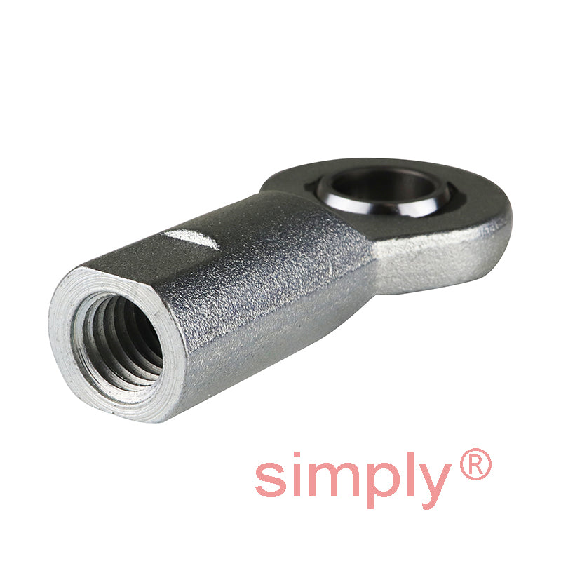 Durbal EF17-20-502 Maintenance Free Left Hand Metric Steel / PTFE Lined Female Rod End M16 Thread