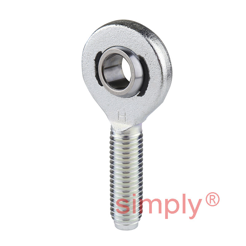 Durbal EM45-20-501 Maintenance Free Right Hand Metric Steel / PTFE Lined Male Rod End M45x3 Thread