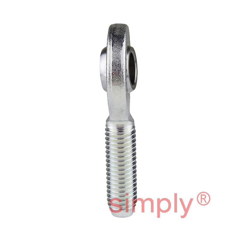 Durbal EM45-20-501 Maintenance Free Right Hand Metric Steel / PTFE Lined Male Rod End M45x3 Thread