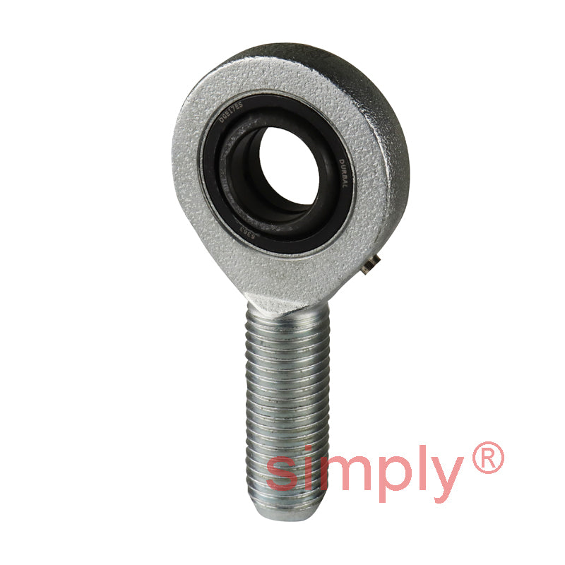 Durbal EMN35-20-501 Maintenance Required Right Hand Metric Steel Male Rod End M36x3 Thread