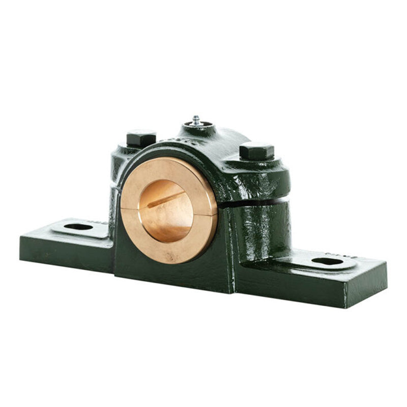 Major Brand EN36E Imperial Split Cast Iron Two Bolt Pillow / Plummer Block Housing with 2-1/4 inch Bore Gunmetal Bush Insert - Allow 3-4 Weeks