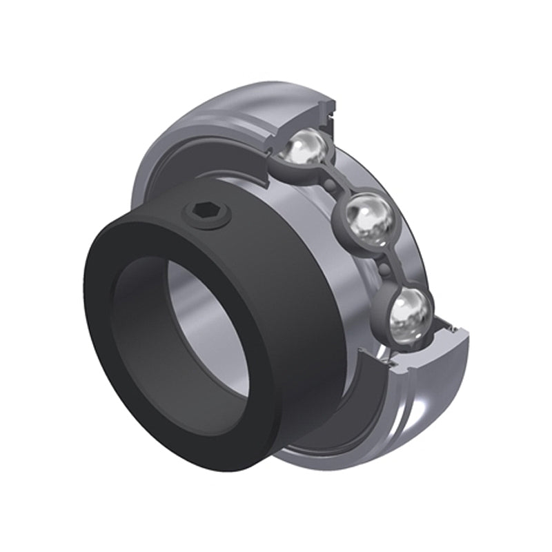 SNR ES208G1N Metric Flatback Grooved Spherical Outer Bearing Insert 40mm Bore 80mm Outside Diameter with Eccentric Collar - Allow 2-3 Days