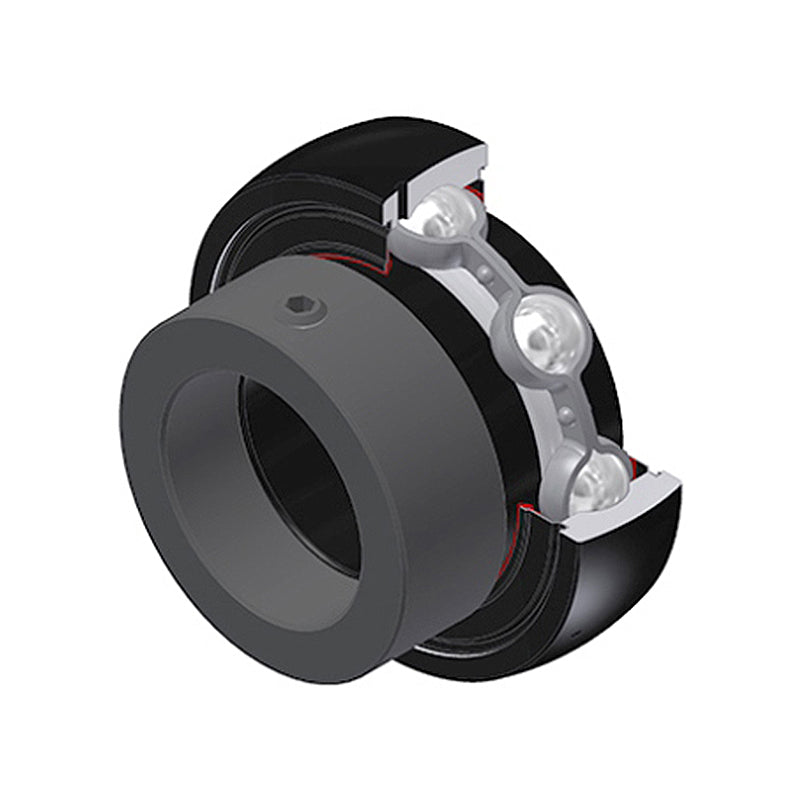 SNR ES206-18G2T20 Imperial Flatback Spherical Outer High Temp Bearing Insert 1-1/8 inch Bore 62mm Outside Diameter with Eccentric Collar - Allow 2-3 Days
