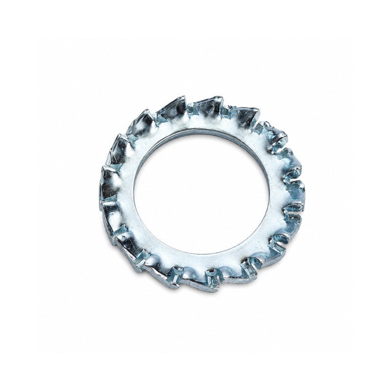 Unifix M8x15x0.8mm External Serrated Washer DIN 6798A with Bright Zinc Plated Finish