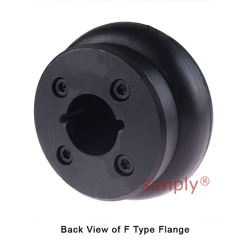 Major Brand F40H/F40F Inner/Outer Facing Taper Bores Type Tyre Drive Coupling Assembly with Fire Resistant Antistatic (F.R.A.S) Tyre