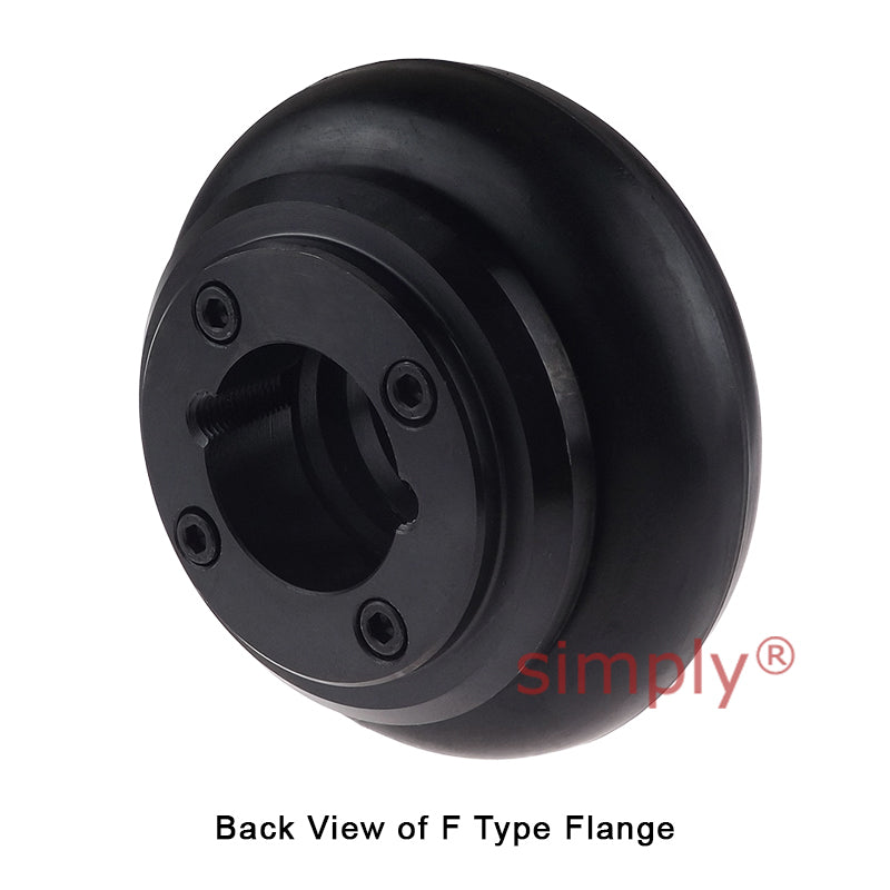 Major Branded F50F/F50F Inner Facing Taper Bores Type Tyre Drive Coupling Assembly with Fire Resistant Antistatic (F.R.A.S) Tyre