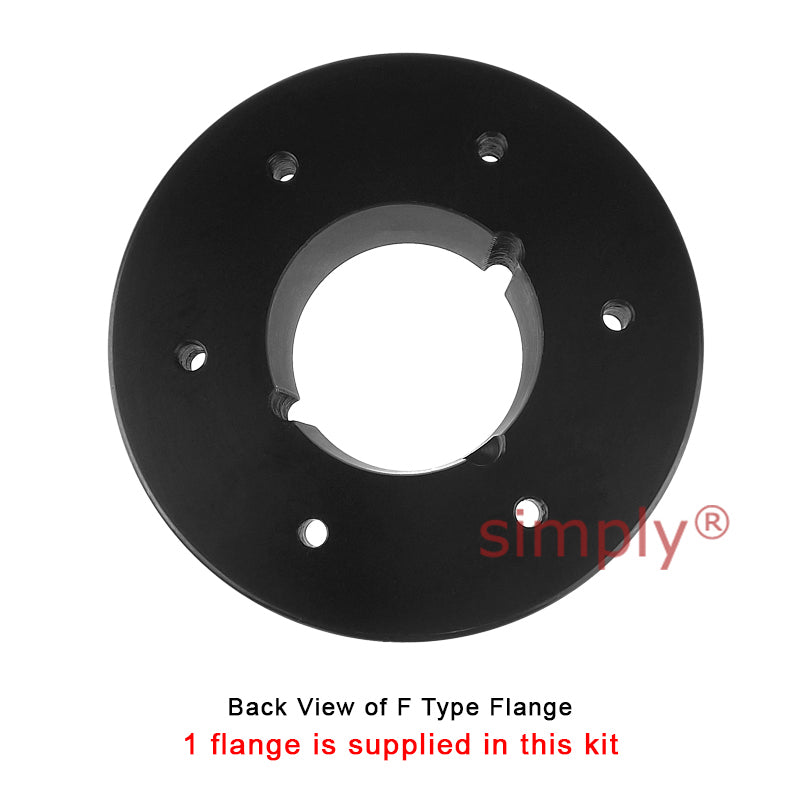Major Branded F90H/F90F Inner/Outer Facing Taper Bores Type Tyre Drive Coupling Assembly with Natural Rubber Tyre