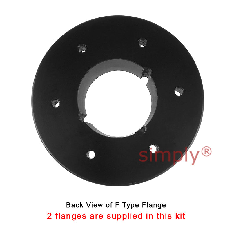 Major Branded F120F/F120F Inner Facing Taper Bores Type Tyre Drive Coupling Assembly with Natural Rubber Tyre