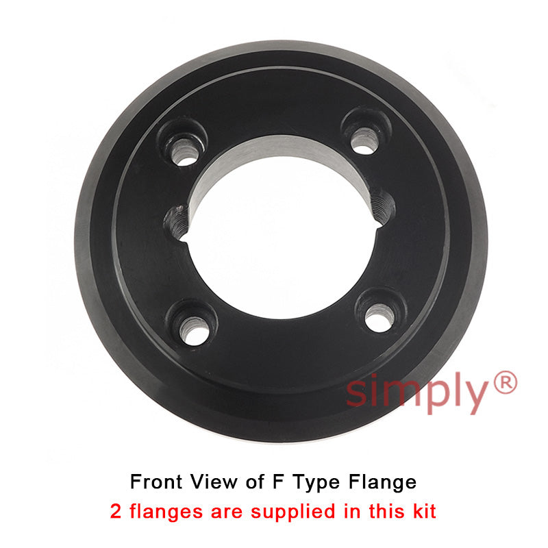 Major Branded F50F/F50F Inner Facing Taper Bores Type Tyre Drive Coupling Assembly with Fire Resistant Antistatic (F.R.A.S) Tyre