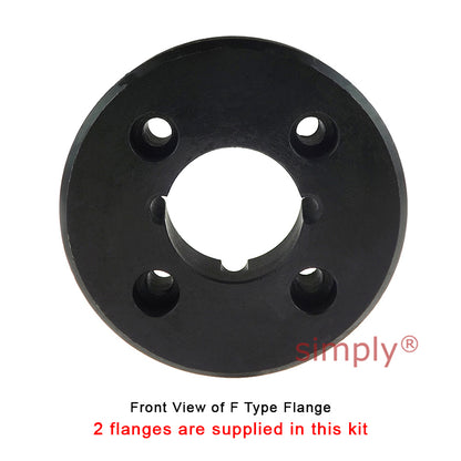 Major Branded F40F/F40F Inner Facing Taper Bores Type Tyre Drive Coupling Assembly with Natural Rubber Tyre