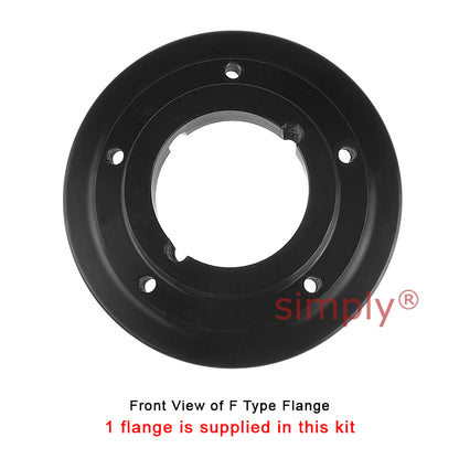 Major Branded F60F/F60B Inner Facing Taper Bore/Pilot Bored Type Tyre Drive Coupling Assembly with Natural Rubber Tyre