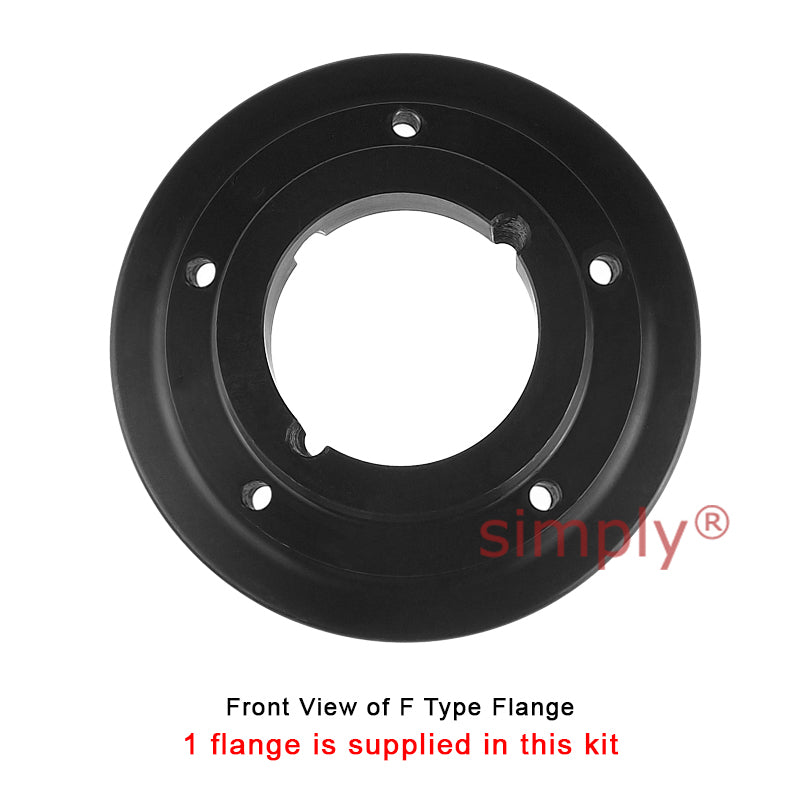 Major Branded F70H/F70F Inner/Outer Facing Taper Bores Type Tyre Drive Coupling Assembly with Fire Resistant Antistatic (F.R.A.S) Tyre
