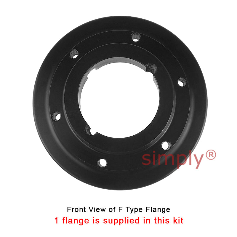Major Branded F90H/F90F Inner/Outer Facing Taper Bores Type Tyre Drive Coupling Assembly with Natural Rubber Tyre