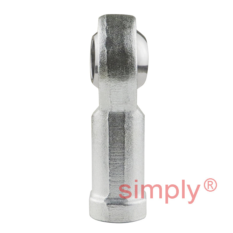 Dunlop FB-16CG Right Hand Metric Steel / Bronze Lined Maintenance Required Plain Female Rod End M16x1.6 Thread