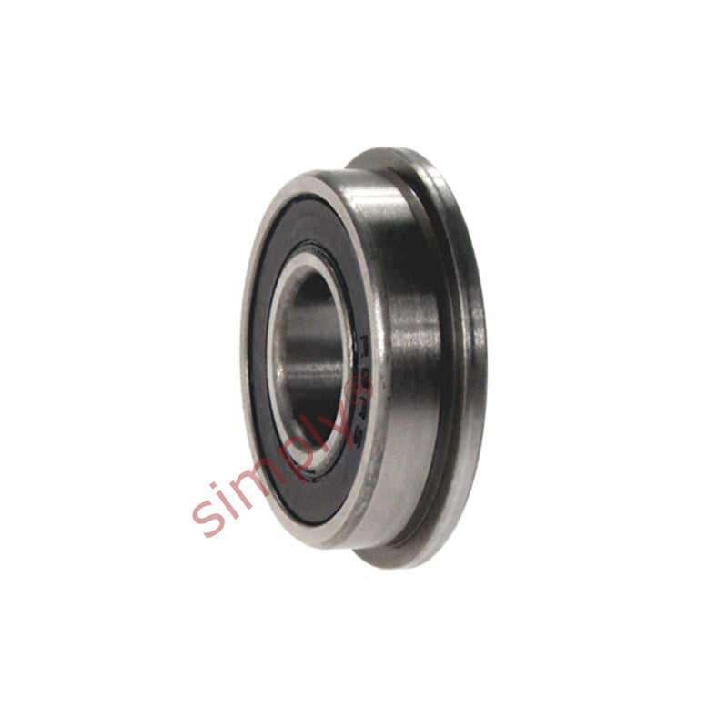 F6082RS Budget Rubber Sealed Flanged Deep Groove Ball Bearing 8x22x7mm