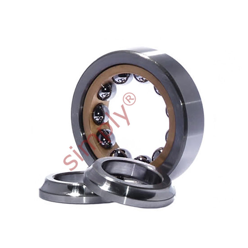 SKF QJ208N2MA Four Point Contact Ball Bearing with Locating Slots and Brass Cage 40x80x18mm