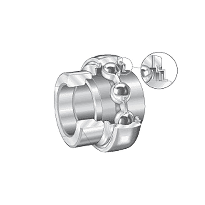 INA GE45XLKLLB Metric Spherical Outer Bearing Insert with L Seals and Eccentric Collar 45x85x56.5mm