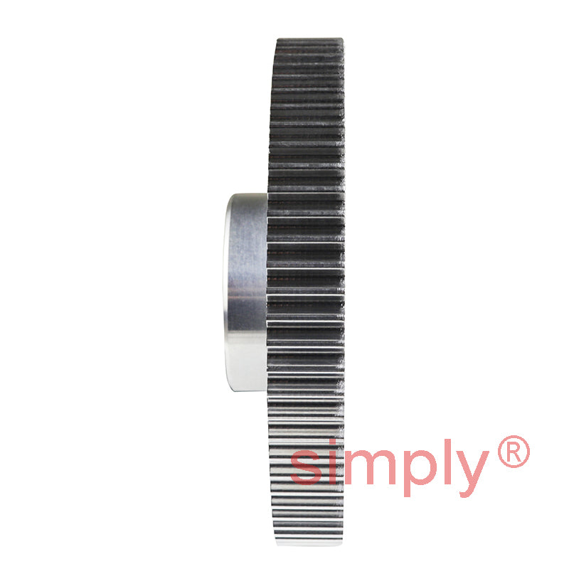 P72-5M-15 - 5mm Pitch 72 Tooth Flangeless HTD Type Aluminium Pilot Bore Timing Pulley for 15mm Wide Belts