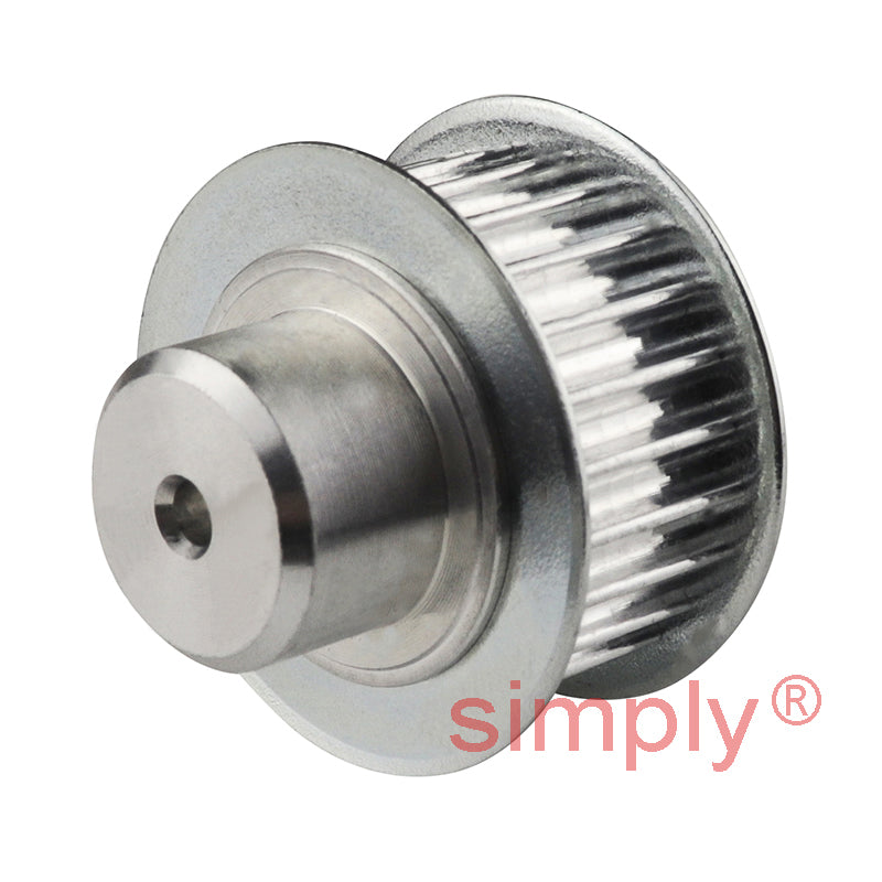 P14-3M-09F - 3mm Pitch 14 Tooth Flanged HTD Type Aluminium Timing Pulley for 9mm Wide Belts