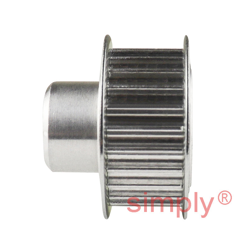 P24-3M-09F - 3mm Pitch 24 Tooth Flanged HTD Type Aluminium Timing Pulley for 9mm Wide Belts