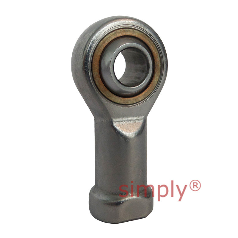 Fluro GIRSW20 Right Hand Zinc Plated Stainless Steel / PTFE Lined Maintenance Free Female Plain Rod End M20x1.5 Thread