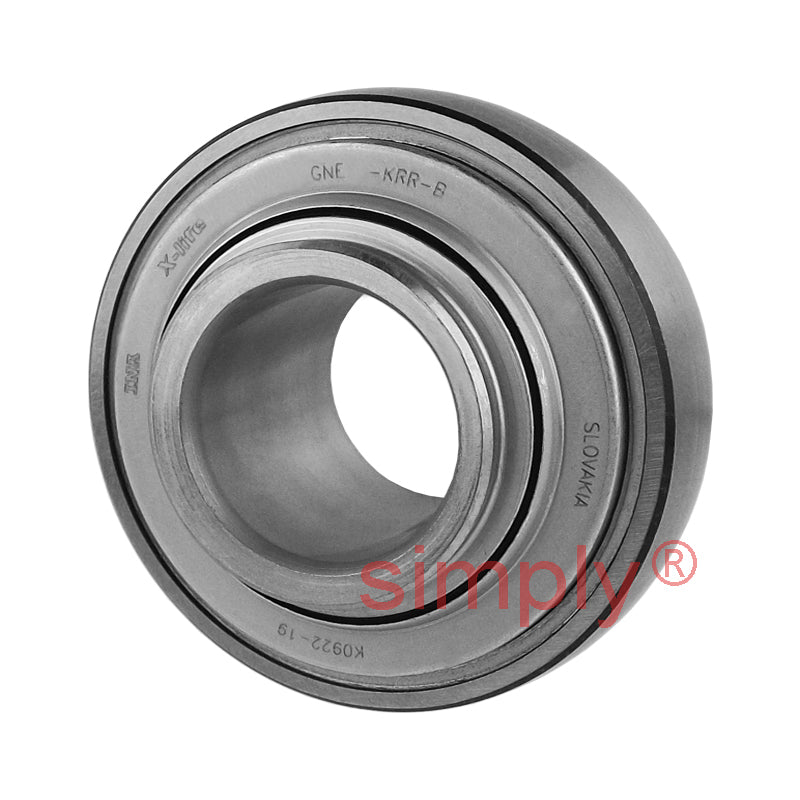 INA GNE90XLKRRB Metric Spherical Outer Bearing Insert with R Seals and Eccentric Collar 90x190x101mm