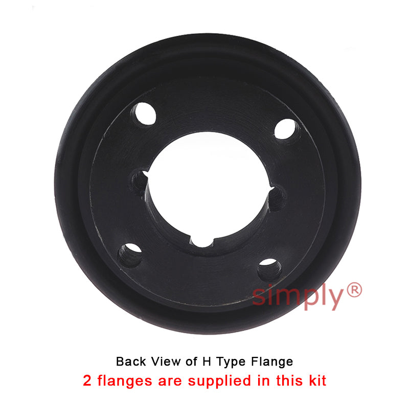 Major Branded F50H/F50H Outer Facing Taper Bores Type Tyre Drive Coupling Assembly with Fire Resistant Antistatic (F.R.A.S) Tyre