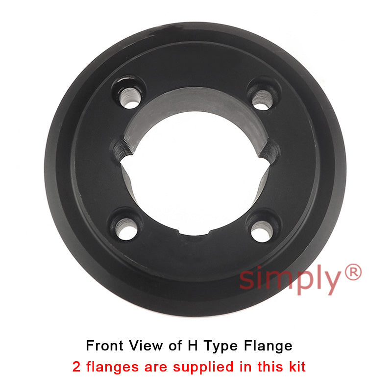 Major Branded F50H/F50H Outer Facing Taper Bores Type Tyre Drive Coupling Assembly with Natural Rubber Tyre