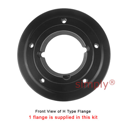 Major Branded F60H/F60B Outer Facing Taper Bore/Pilot Bored Tyre Drive Coupling Assembly with Fire Resistant Antistatic (F.R.A.S) Tyre