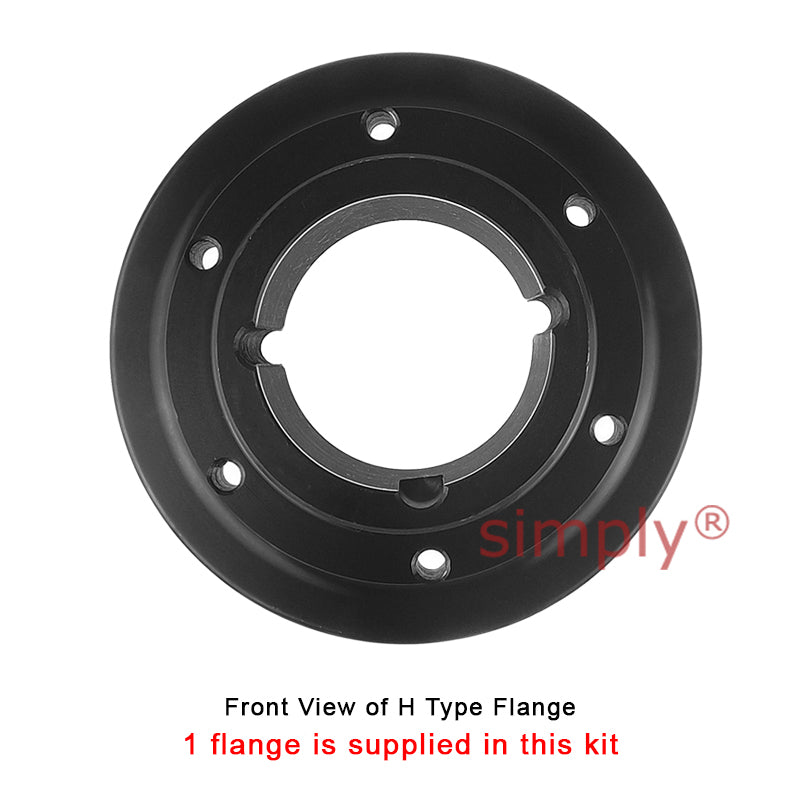 Major Branded F100H/F100B Outer Facing Taper Bore/Pilot Bored Tyre Drive Coupling Assembly with Fire Resistant Antistatic (F.R.A.S) Tyre