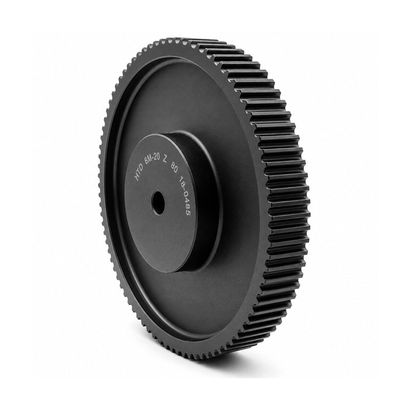 P84-L-100 - 3/8 inch Pitch 84 Tooth Pilot Bored Cast Iron Timing Pulley for 1 inch Wide Belts