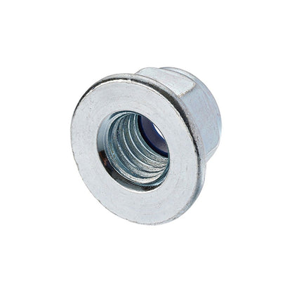 Unifix M8x13 - Class 8 Steel Insert Flange Nut DIN 6926 with 1.25mm Pitch and Bright Zinc Plated Finish