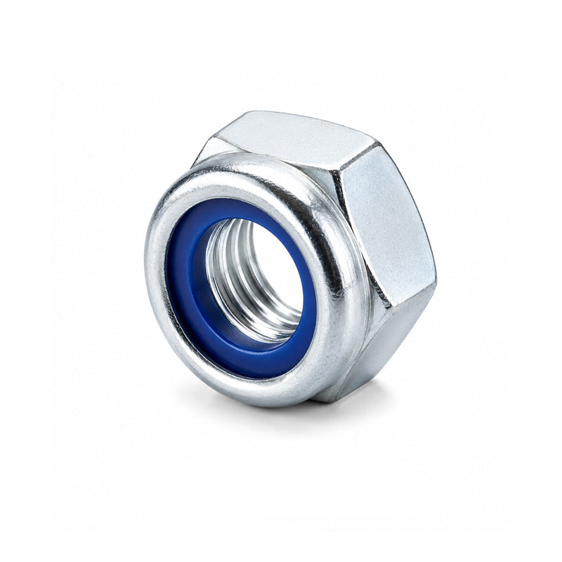 Unifix M20x30 - Class 10 Steel Insert Nut DIN 985 with 2.5mm Pitch and Bright Zinc Plated Finish