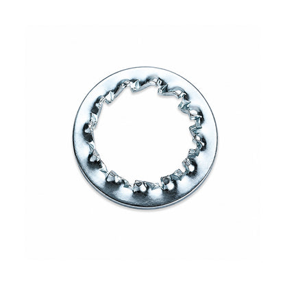 Unifix M8x14x0.8mm Internal Serrated Washer DIN 6798J with Bright Zinc Plated Finish