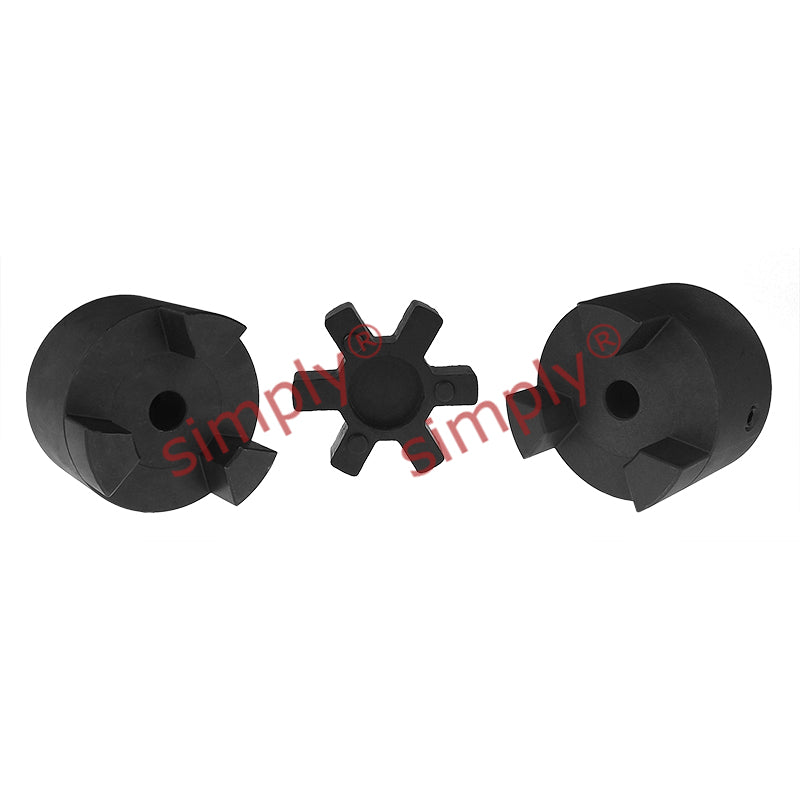 Major Brand L075B/L075B Pilot Bored Jaw Coupling Assembly Max Bore 24mm with Nitrile Rubber Insert