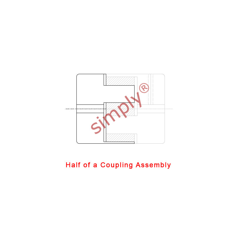 Major Branded L100B Pilot Bored Jaw Coupling Max Bore 35mm