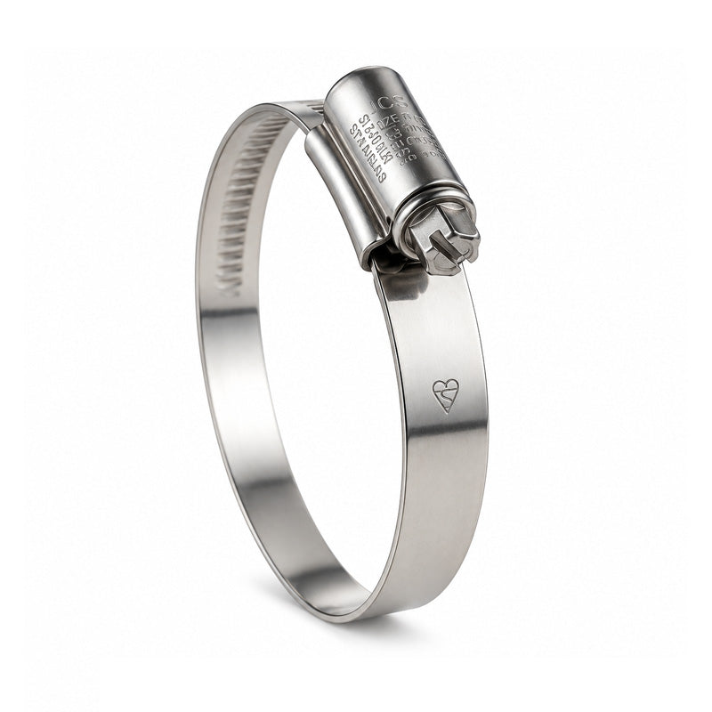 JCS HGS90 304 Stainless Steel Hi-Grip Hose Clip Adjustment Range 70-90mm Band Width 13mm