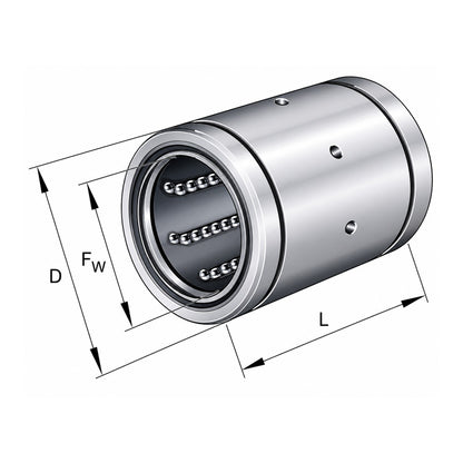 INA KBS16PP Linear Ball Bushing with Contact Seals 16x26x36mm