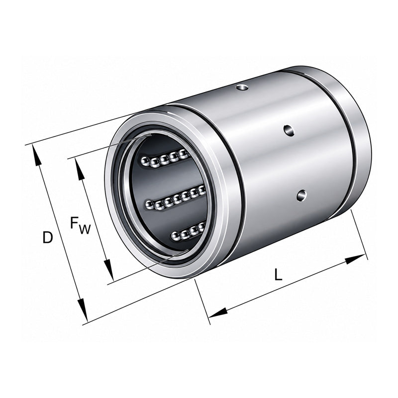INA KBS30PPAS Relubricatable Linear Ball Bushing with Contact Seals 30x47x68mm