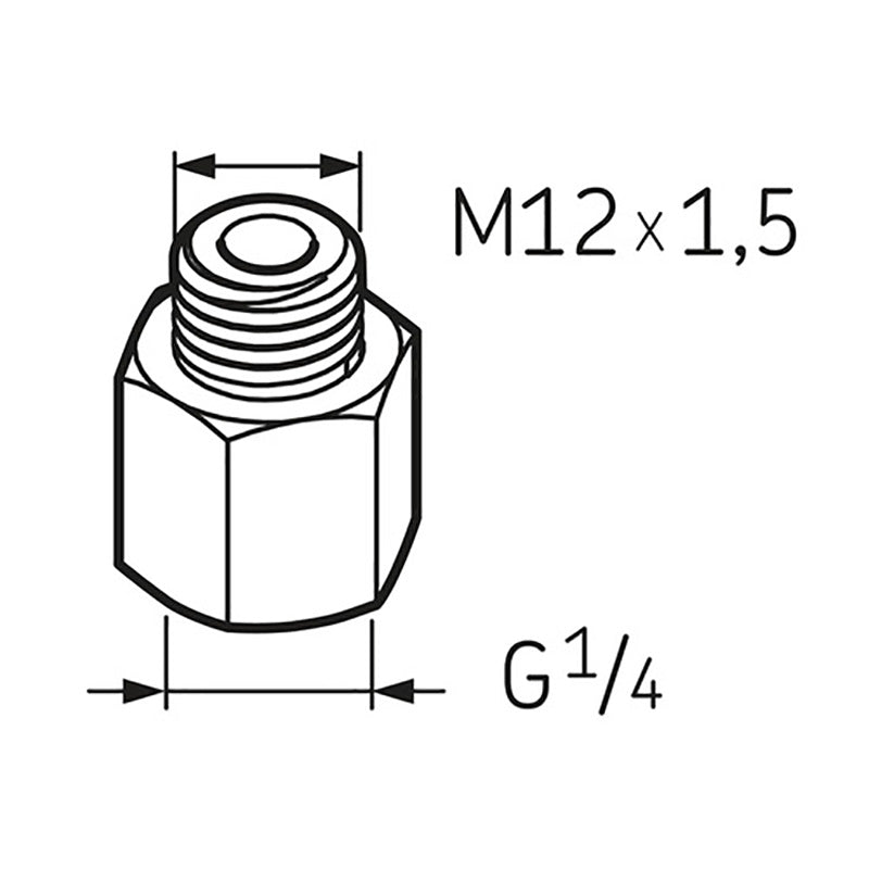 SKF LAPN12X1.5 Nipple G1/4 - M12 x 1.5