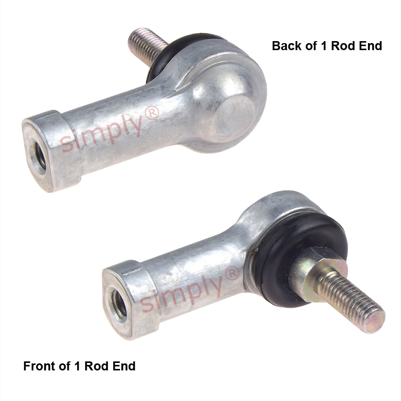 IKO LHSA8 Right Hand Metric Steel / Steel Studded Copper Alloy Bushing with Fixed Dust Cover L-Ball Rod End M8x1.25 Thread